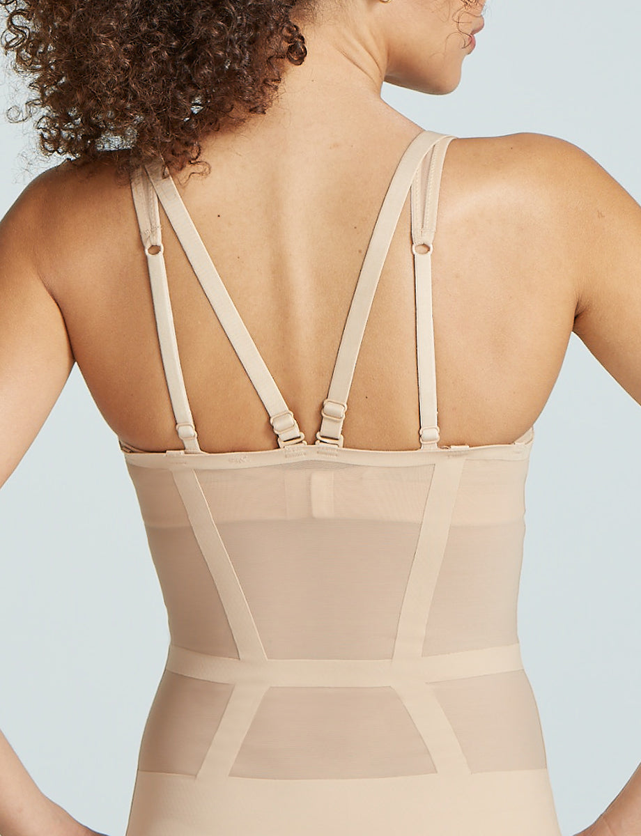 Luxe Control Bodysuit::Beige::