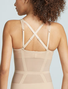 Luxe Control Bodysuit::Beige::