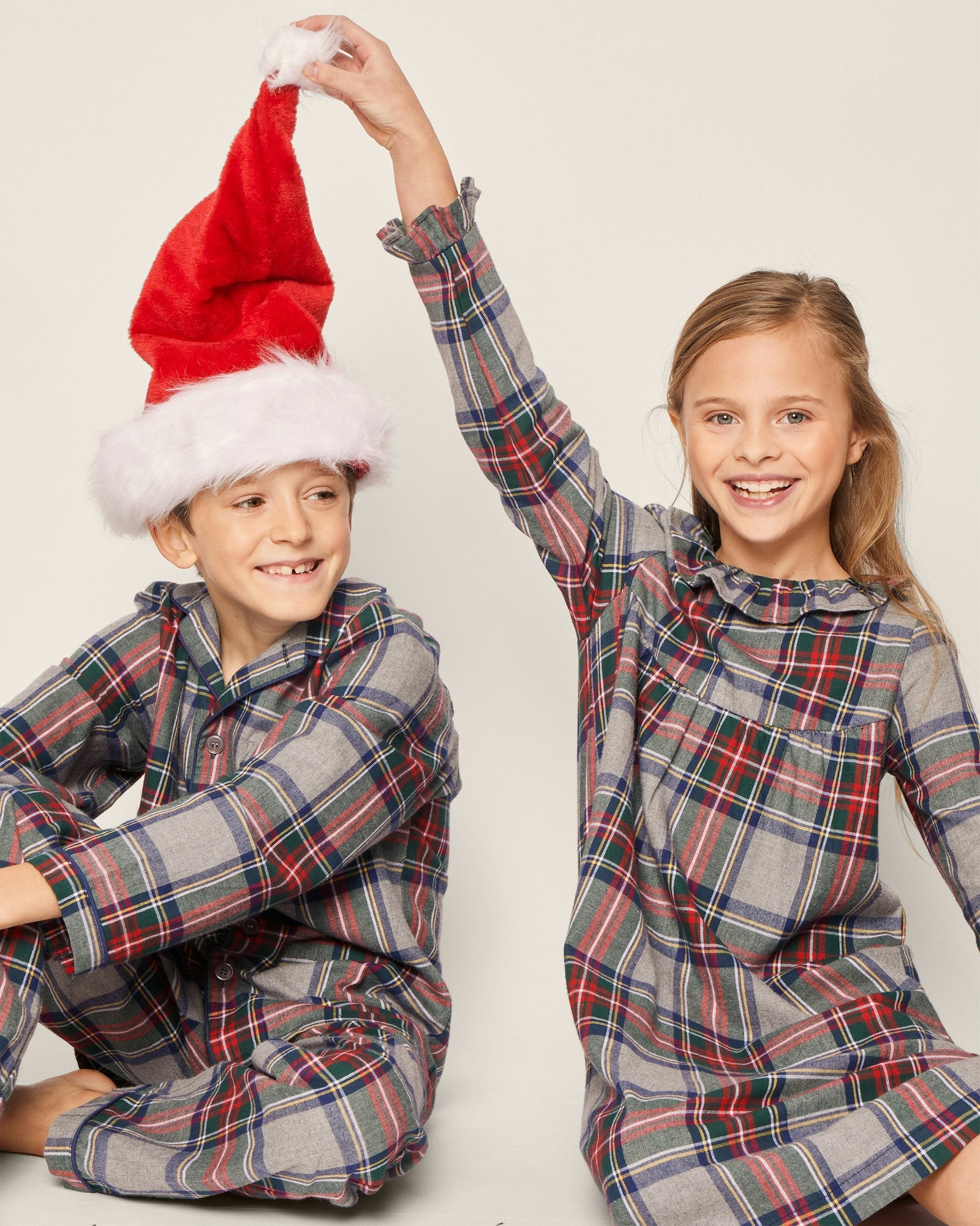 Girl's Brushed Cotton Scarlett Nightgown in Westminster Tartan in Westminster Tartan#Color_Westminster Tartan