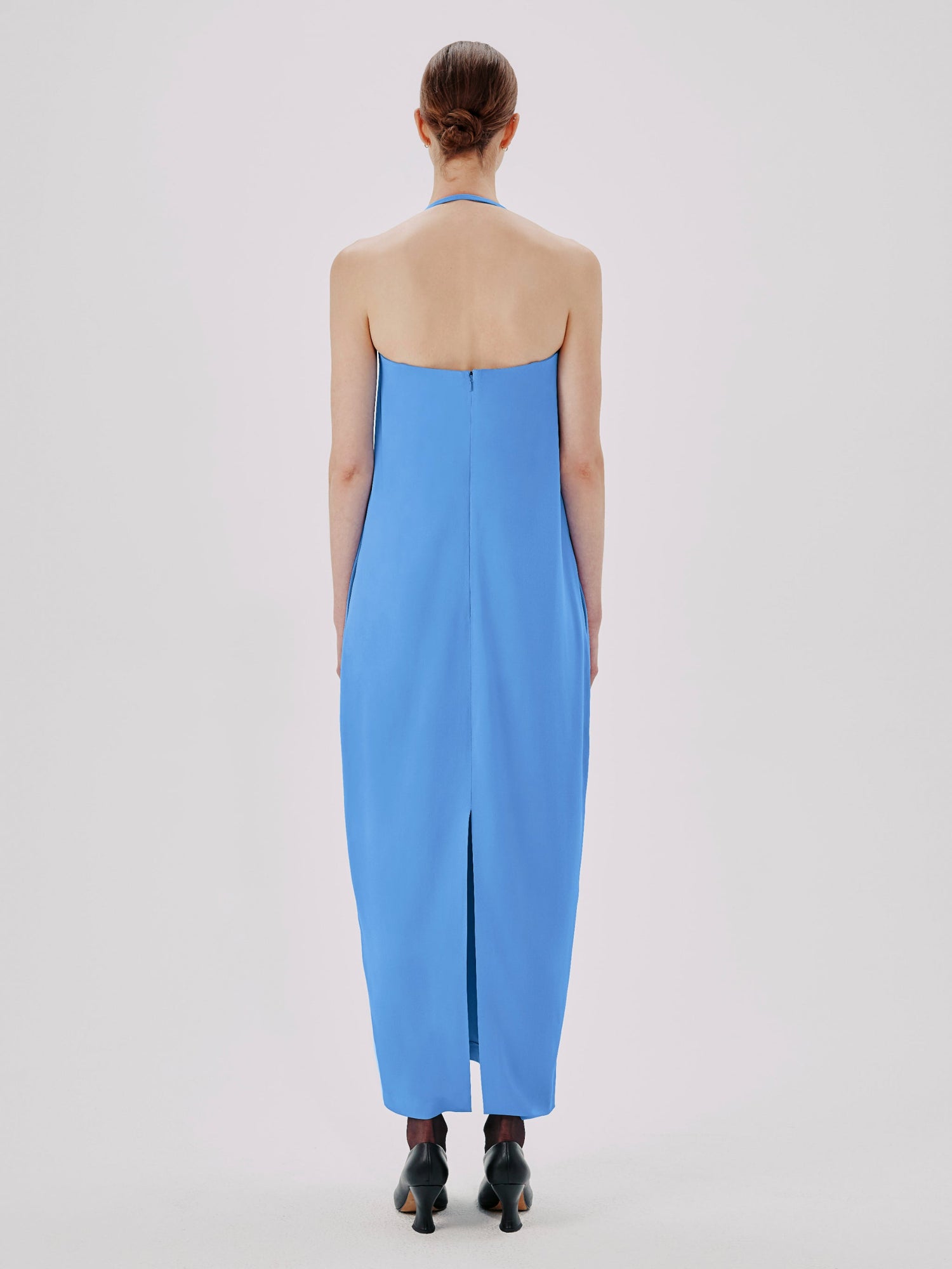 Another Tomorrow Cocoon Convertible Dress in Aegean – Viscose Women's Dress