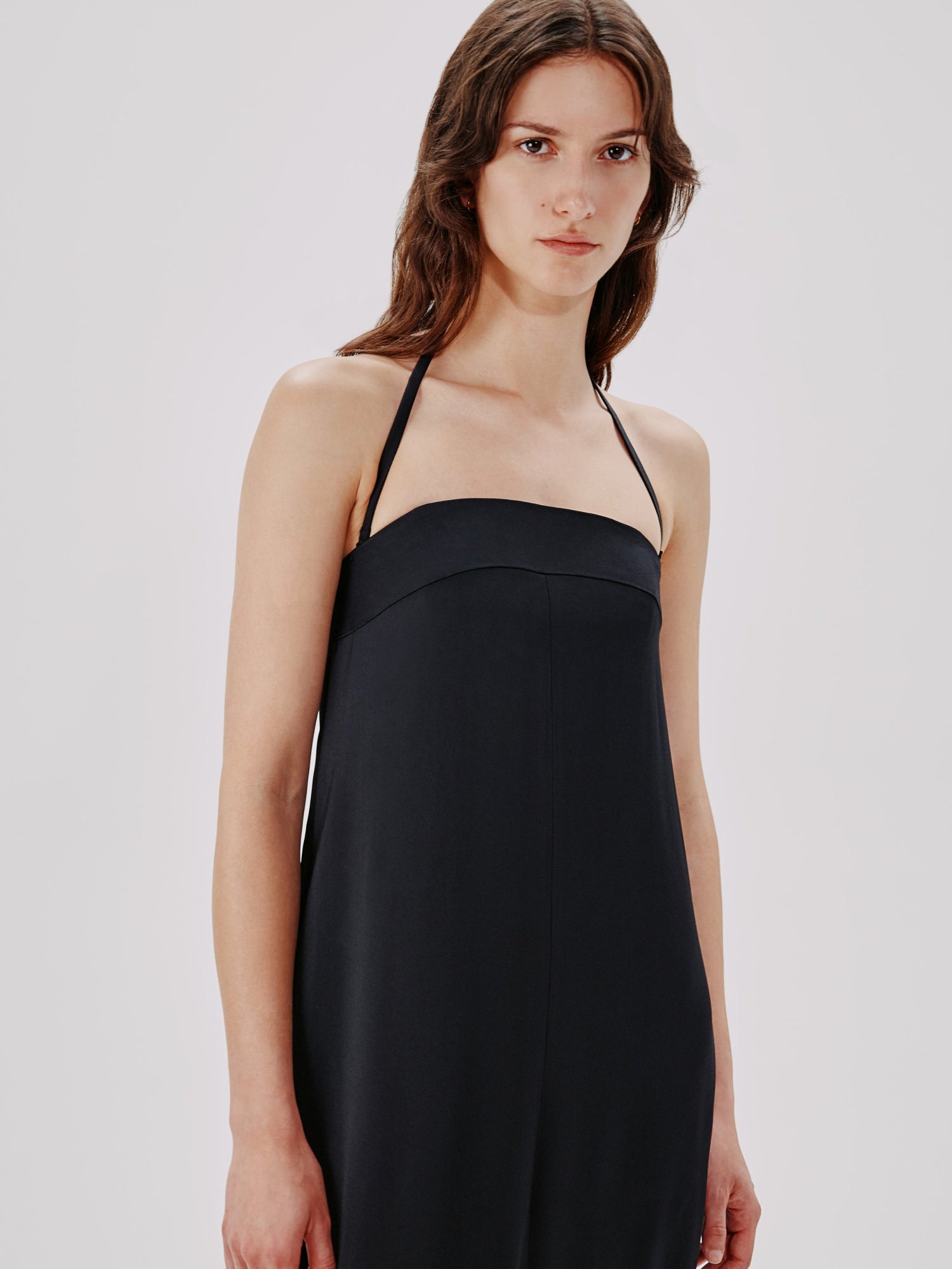 Another Tomorrow Cocoon Convertible Dress in Black – Viscose Women's Dress