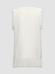 Comporta Fringe Top | White