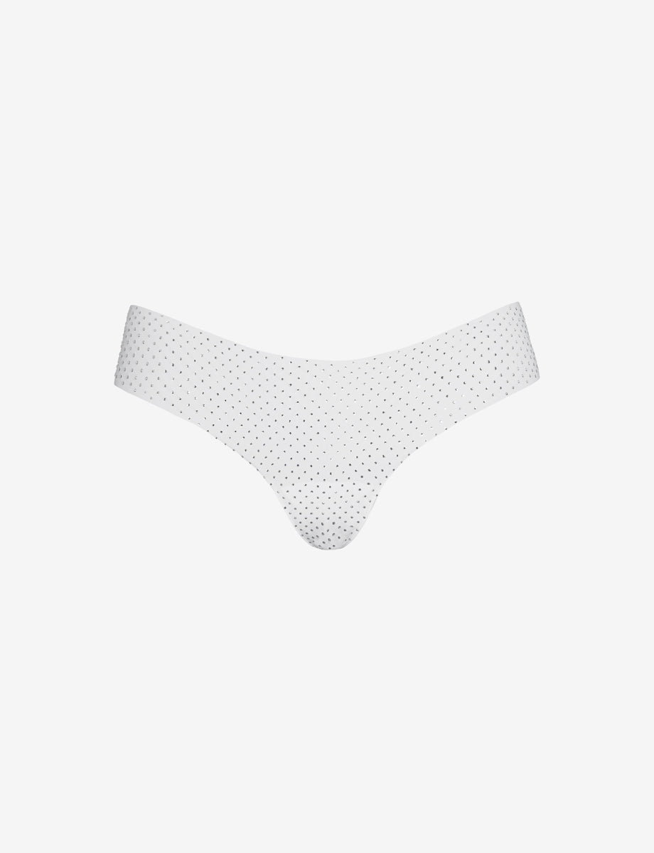 Party Starter Thong::Crystal White::Main
