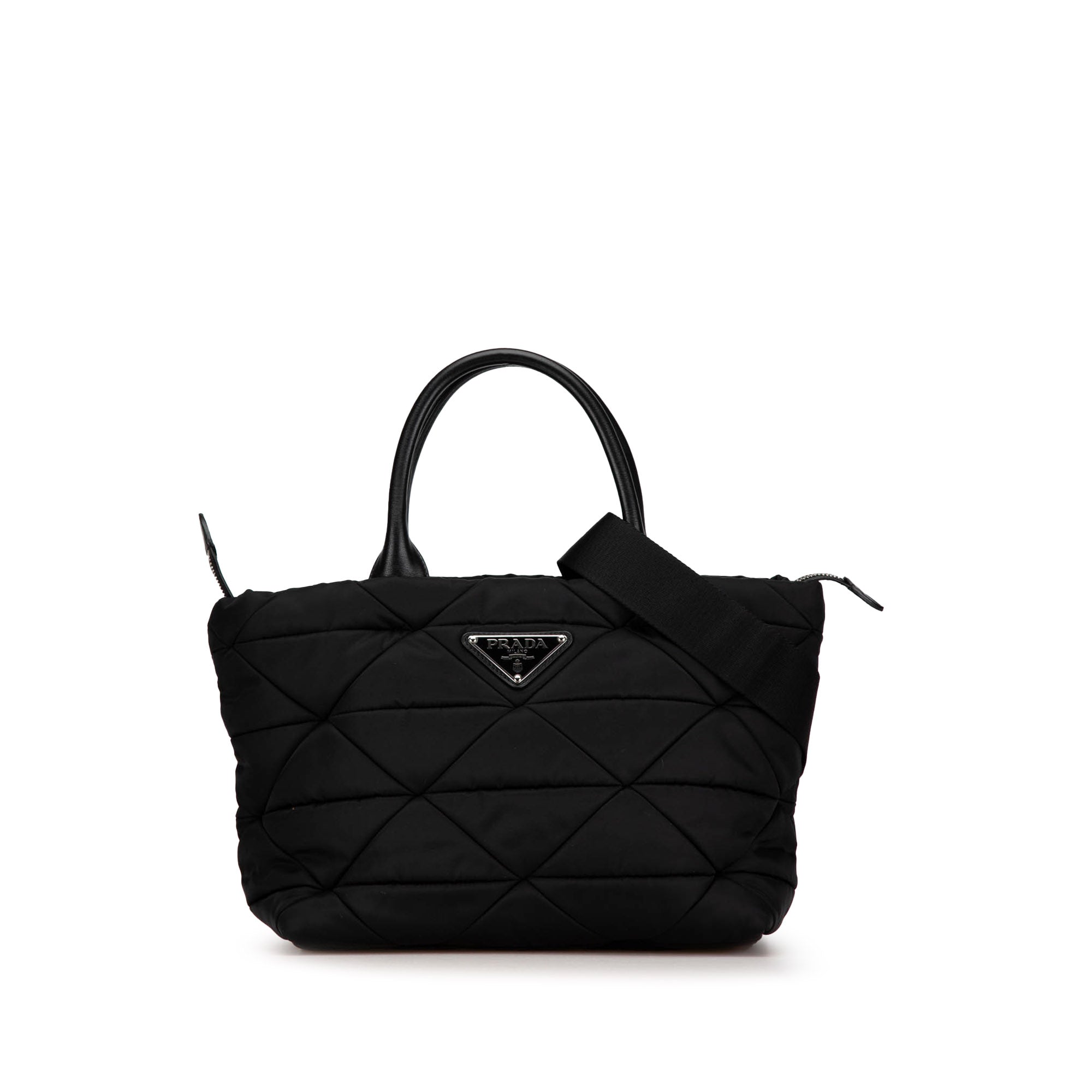 Prada | Pre-Owned Re Nylon Padded Satchel | Black