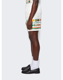 Casablanca | Men | Playful Eagle Shorts | White