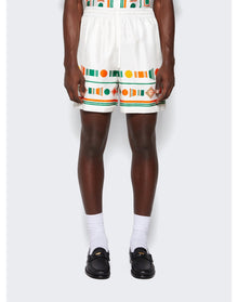 Casablanca | Men | Playful Eagle Shorts | White