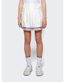 Casablanca | Women | Par Avion Printed Tennis Skirt | White
