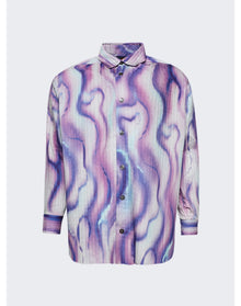 Casella Meyer | Men | Allover Pearl River Shirt | Purple