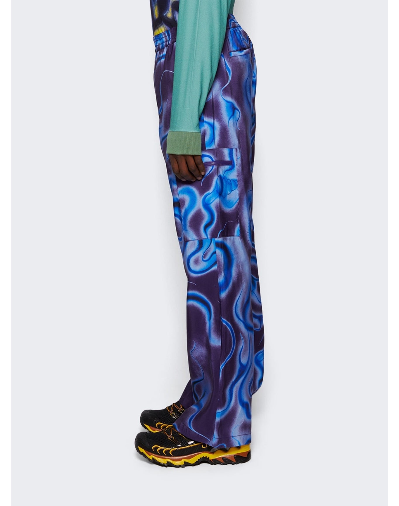 Casella Meyer | Men | Allover Spirits Pants | Blue x Purple
