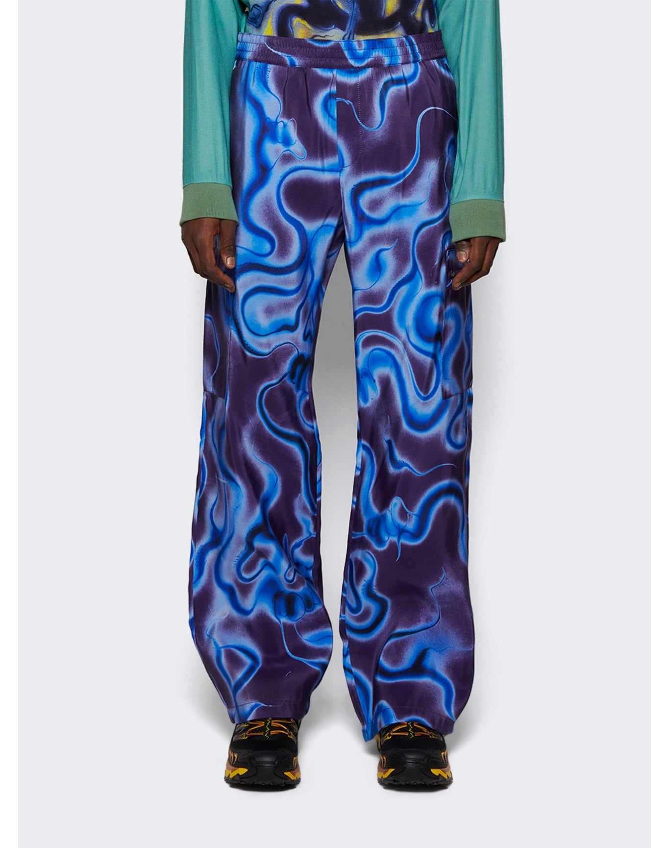 Casella Meyer | Men | Allover Spirits Pants | Blue x Purple