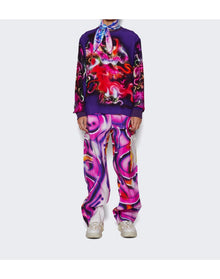 Casella Meyer | Men | Silk Cargo Pants | Purple
