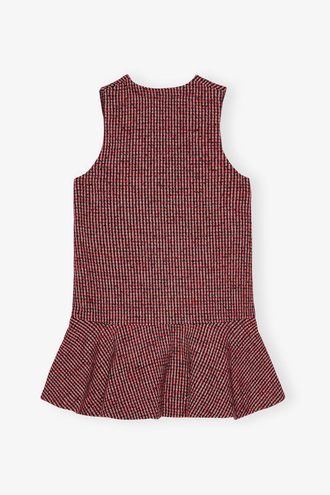 Check Mini Dress | Racing Red