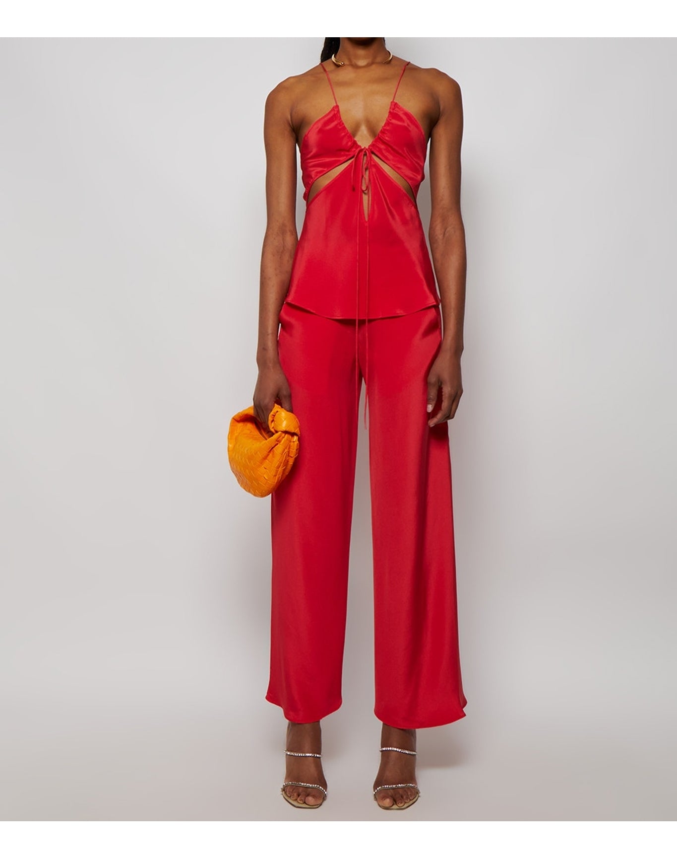 Christopher Esber | Women | Bias Silk Trouser | Chili
