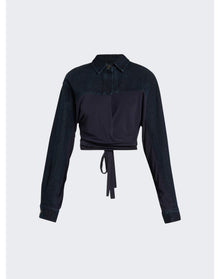Christopher Esber | Women | Sevilla Denim Wrap Top | Blue