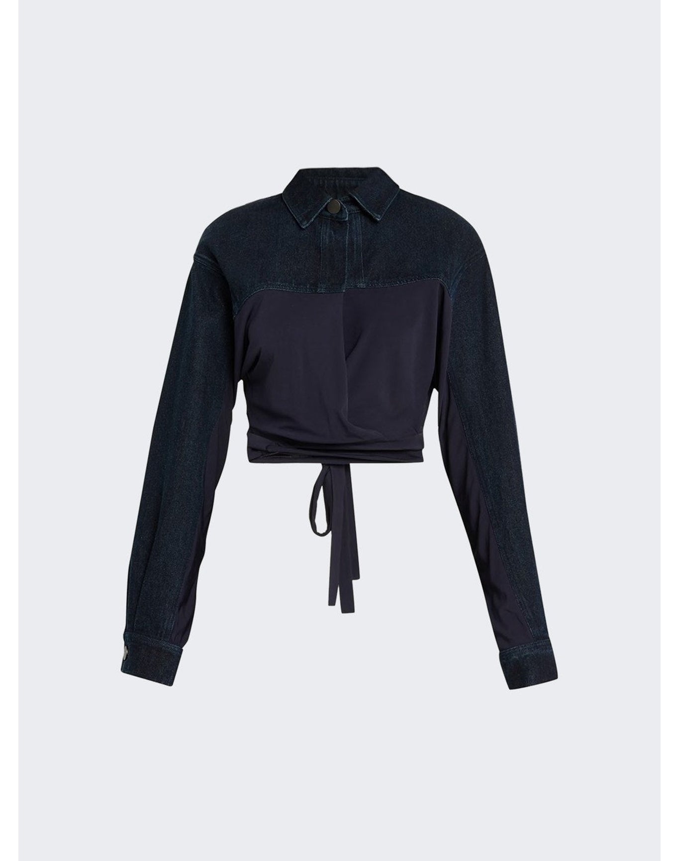 Christopher Esber | Women | Sevilla Denim Wrap Top | Blue
