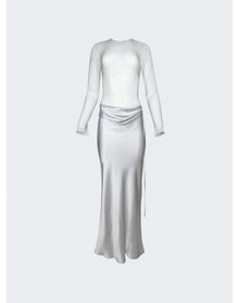 Christopher Esber | Women | Sheer Torso Dress | Silver