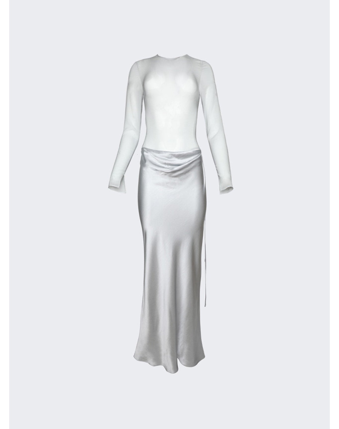 Christopher Esber | Women | Sheer Torso Dress | Silver