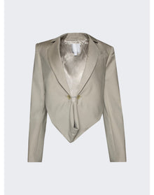 Christopher Esber | Women | Talus Scoop Front Crop Blazer | Taupe