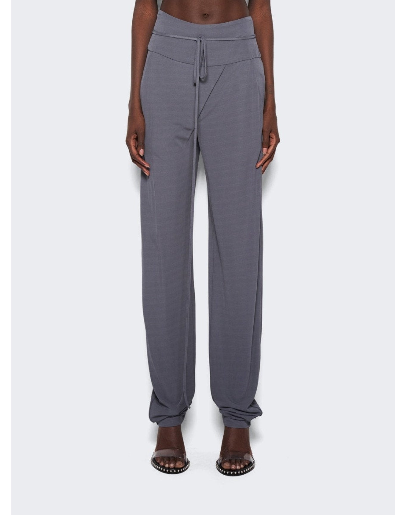 Christopher Esber | Women | Tie Waist Pant | Charcoal Grey