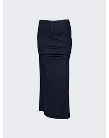 Christopher Esber | Women | Wrapped Denim Column Skirt | Blue