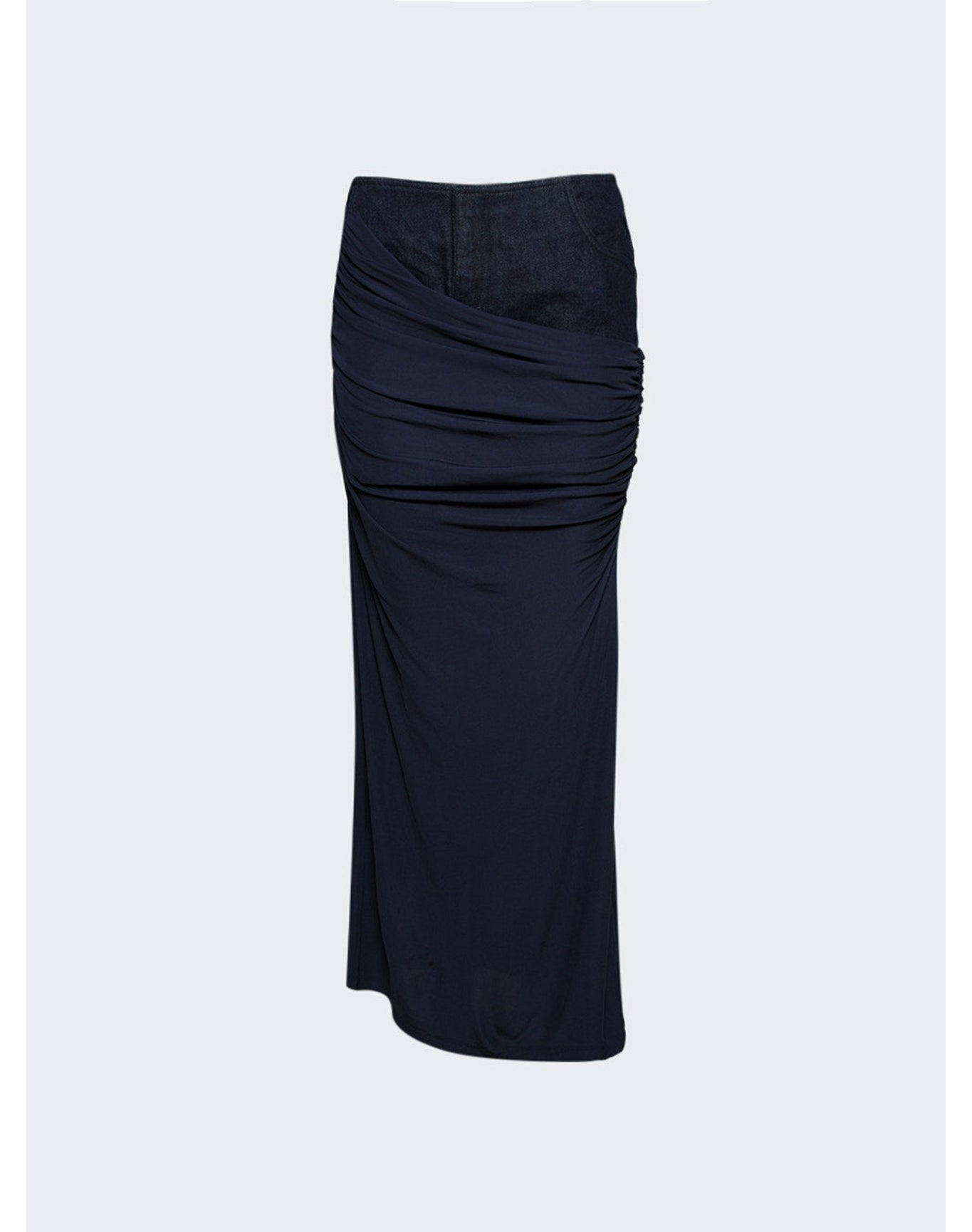 Christopher Esber | Women | Wrapped Denim Column Skirt | Blue