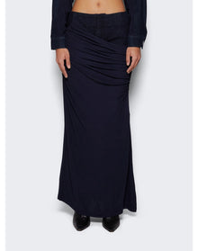 Christopher Esber | Women | Wrapped Denim Column Skirt | Blue