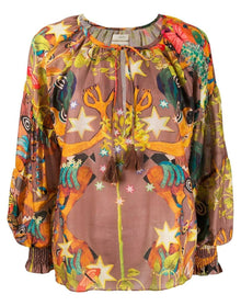Chufy | Women | Multicolored Abstract Print Blouse | Multicolor
