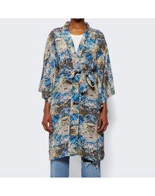 Chufy | Women | Susu Short Robe | Yu Blue
