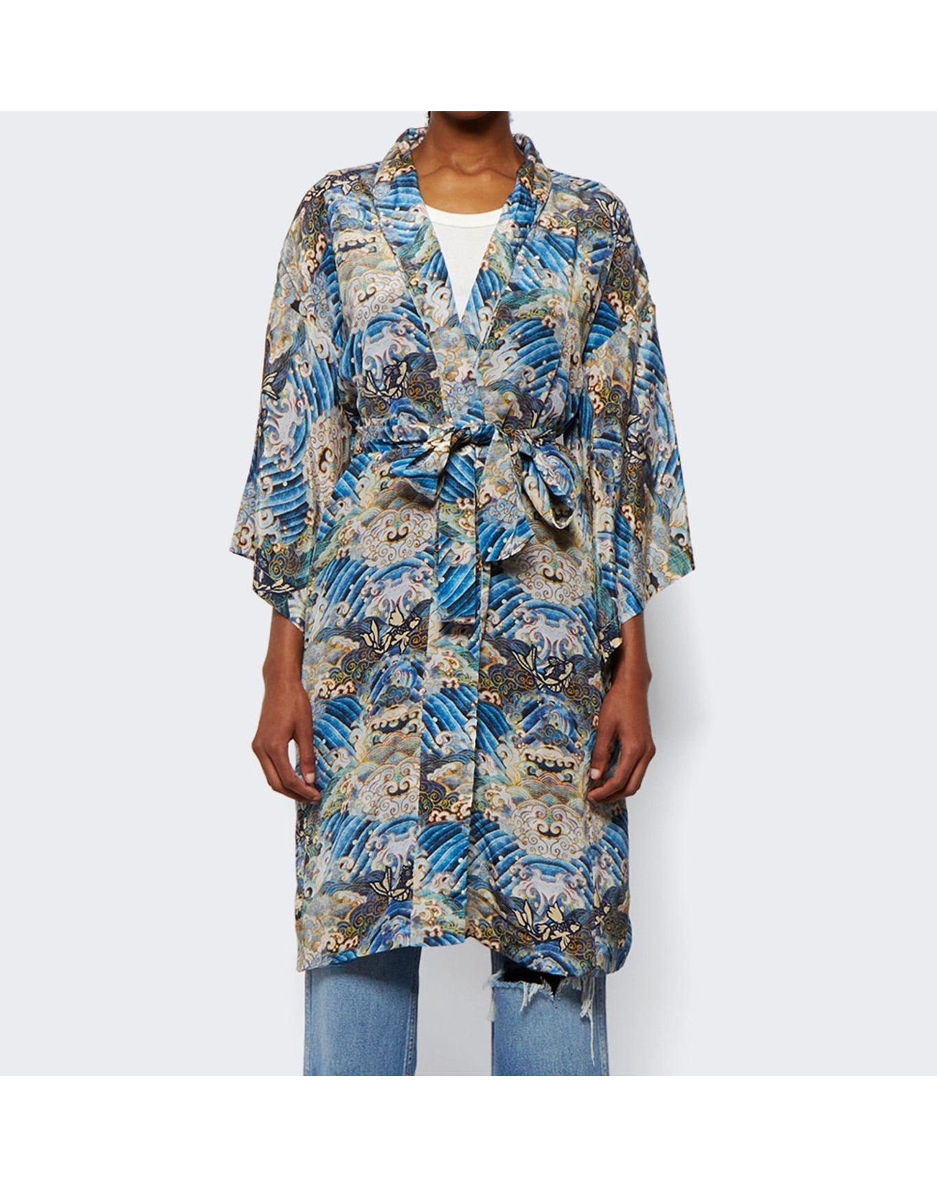 Chufy | Women | Susu Short Robe | Yu Blue