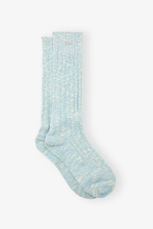 Chunky Cotton Socks | Icy Blue