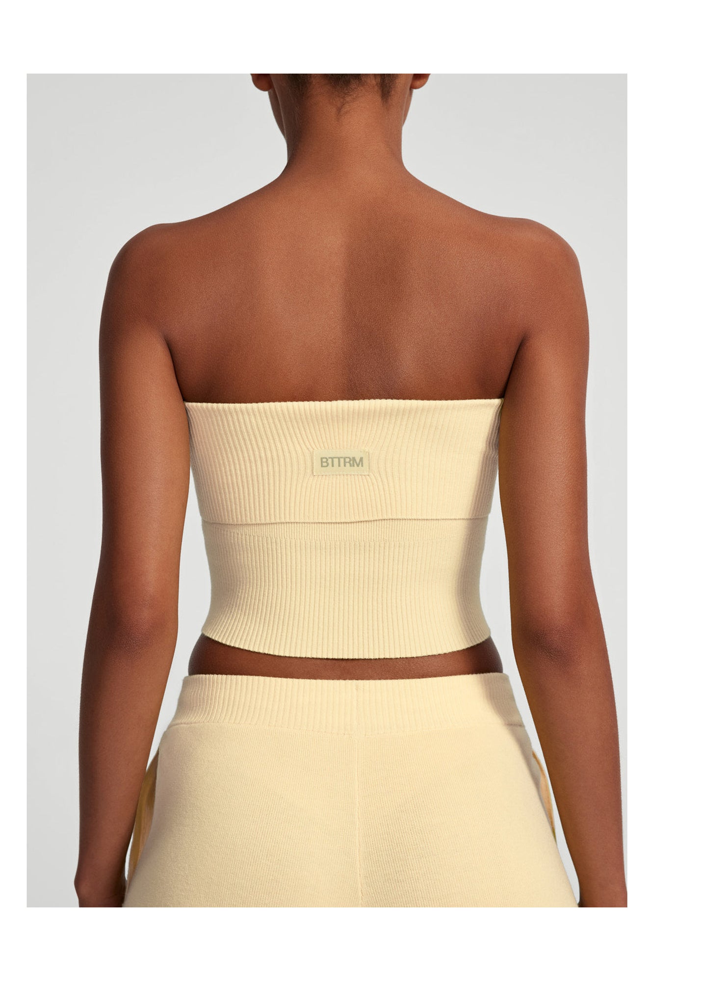 Chunky Knit Crop Top | Lemon Meringue