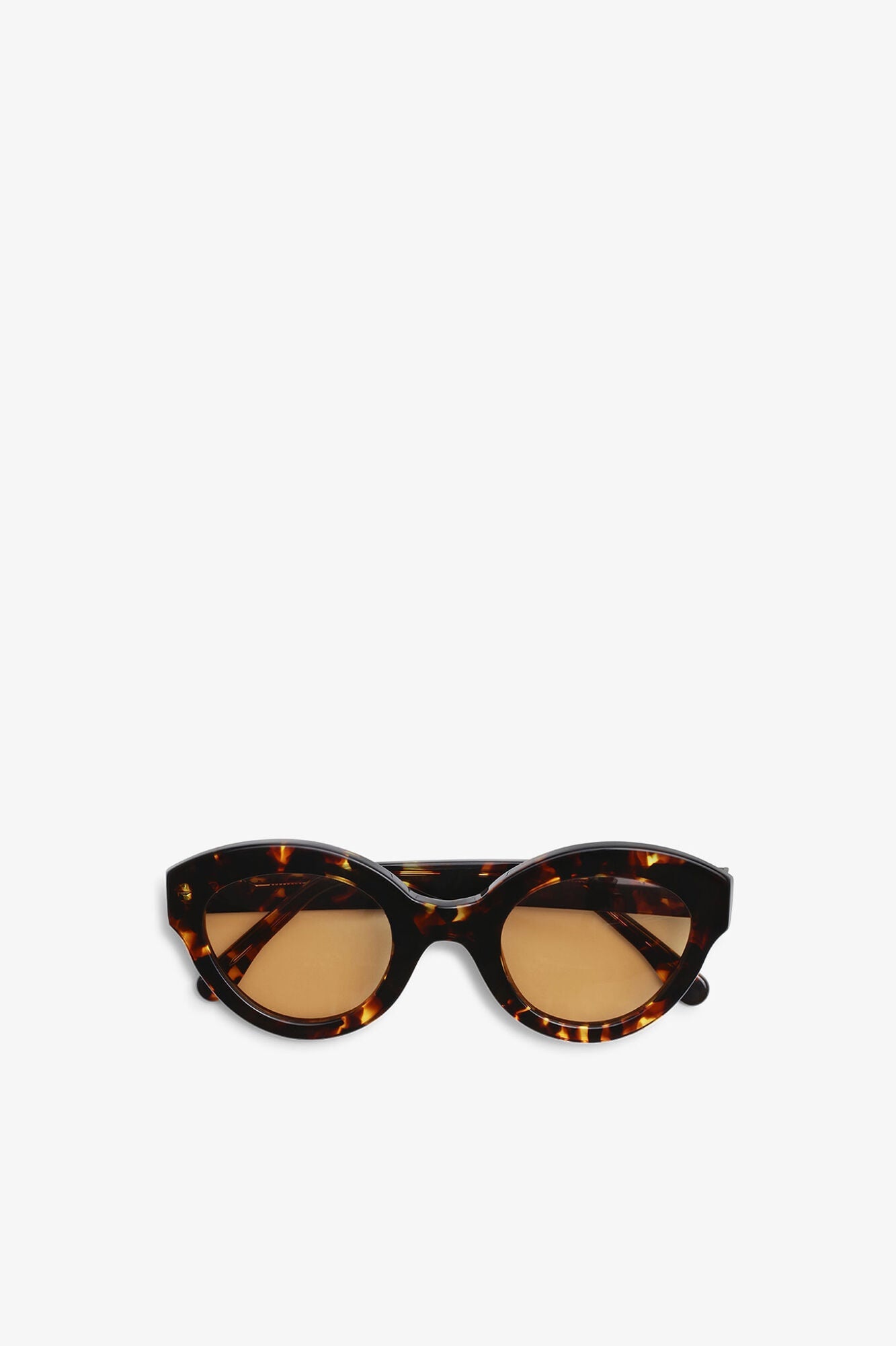 Chunky Round Sunglasses | Brandy Brown