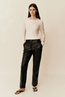 Classico Leather Trouser | Black