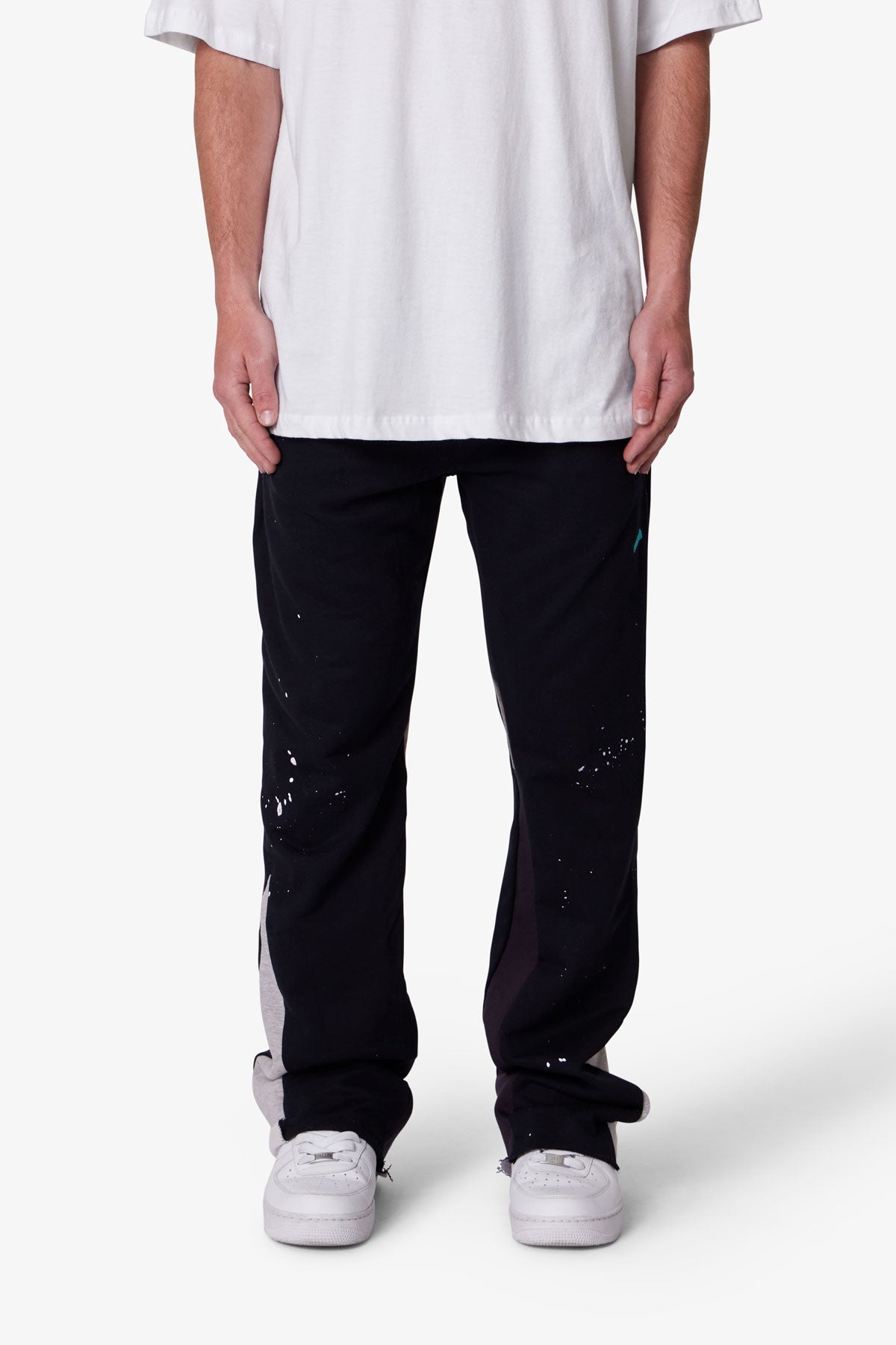 Contrast Bootcut Sweatpants | Black