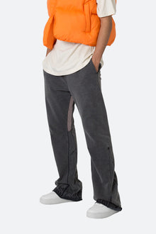 Contrast Bootcut Sweatpants | Vintage Black