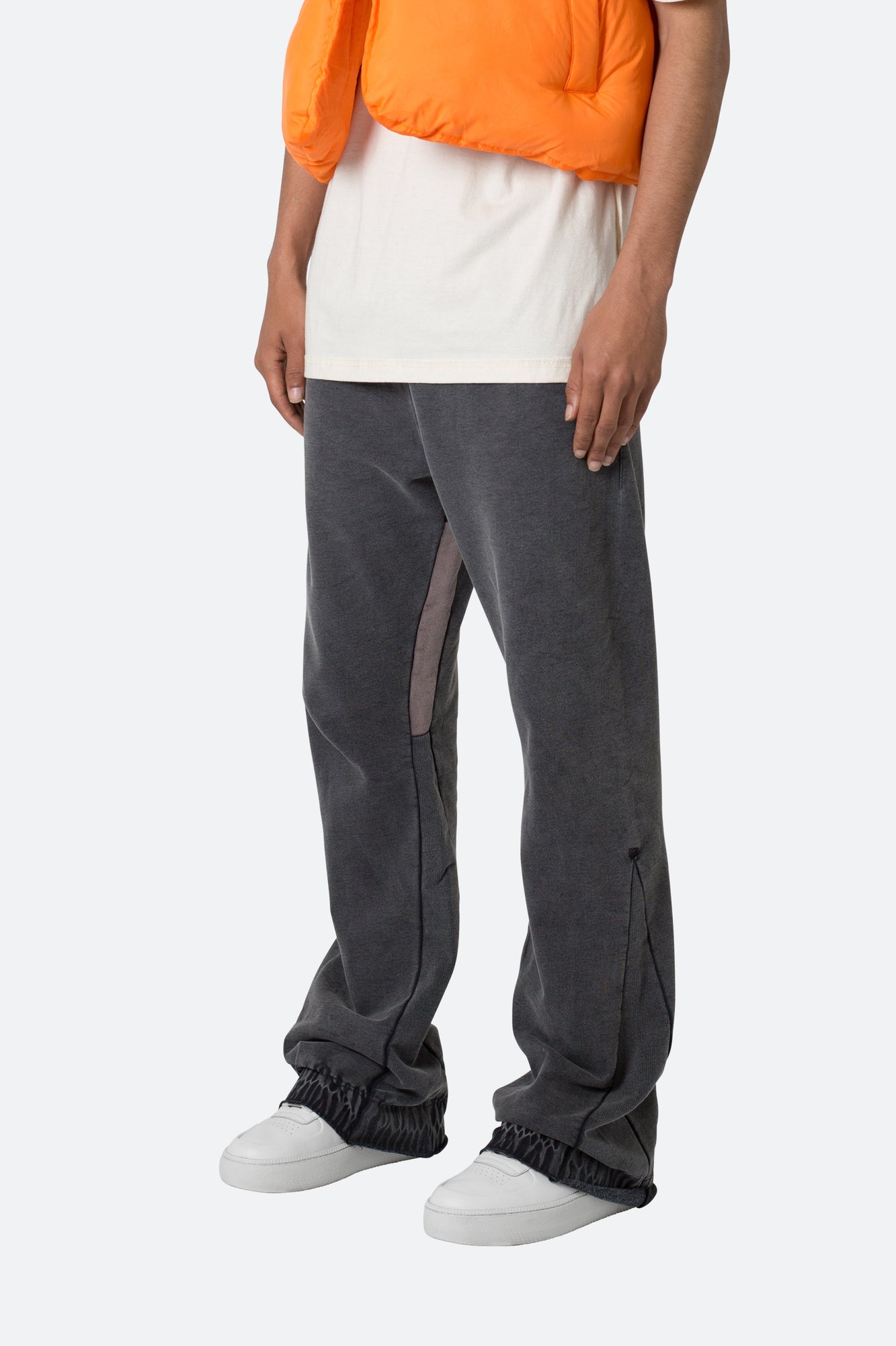 Contrast Bootcut Sweatpants | Vintage Black