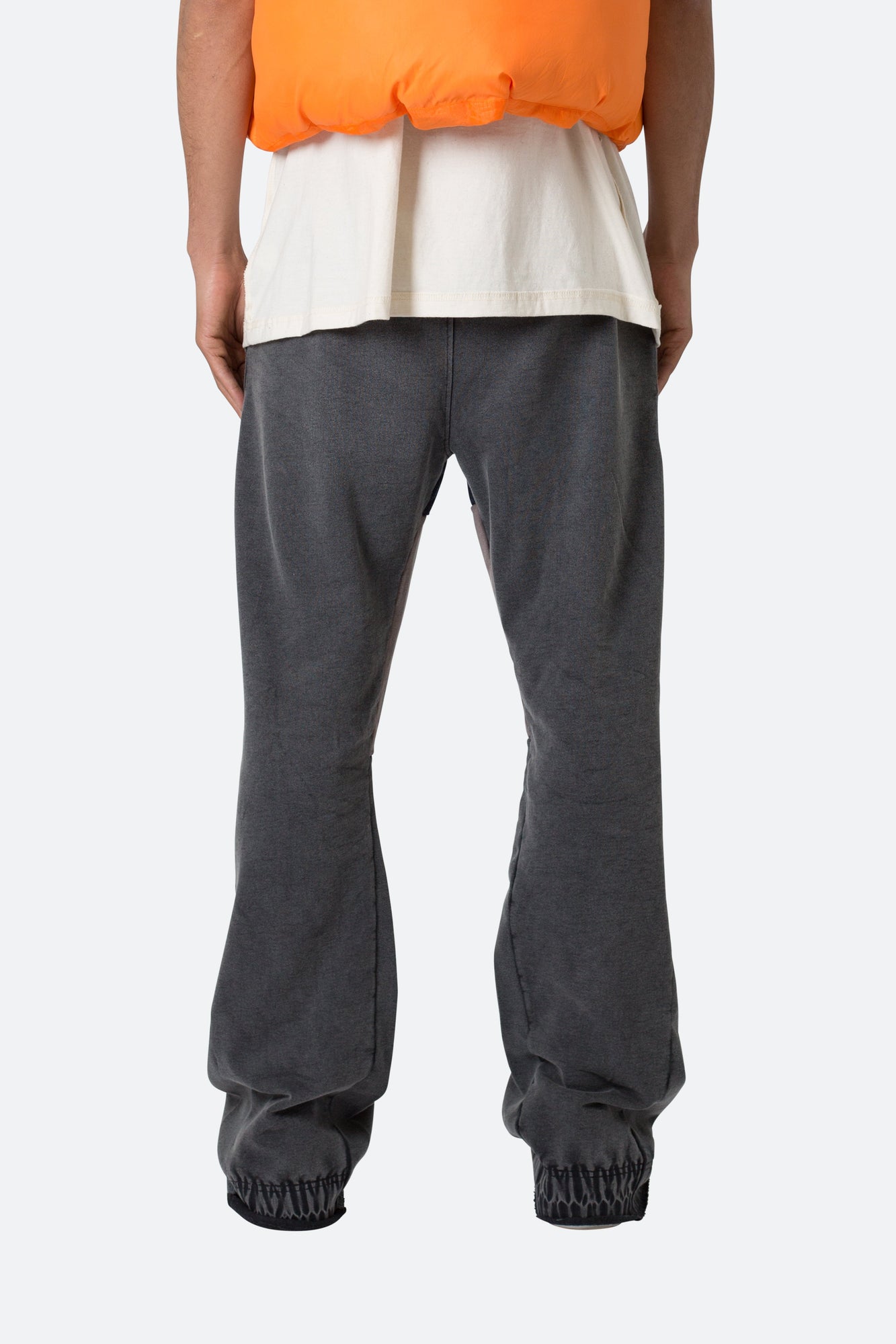 Contrast Bootcut Sweatpants | Vintage Black