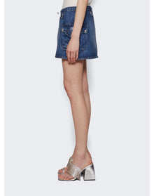 Coperni | Women | Denim Cargo Skirt | Blue