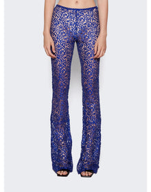 Coperni | Women | Lace Flared Trousers | Royal Blue