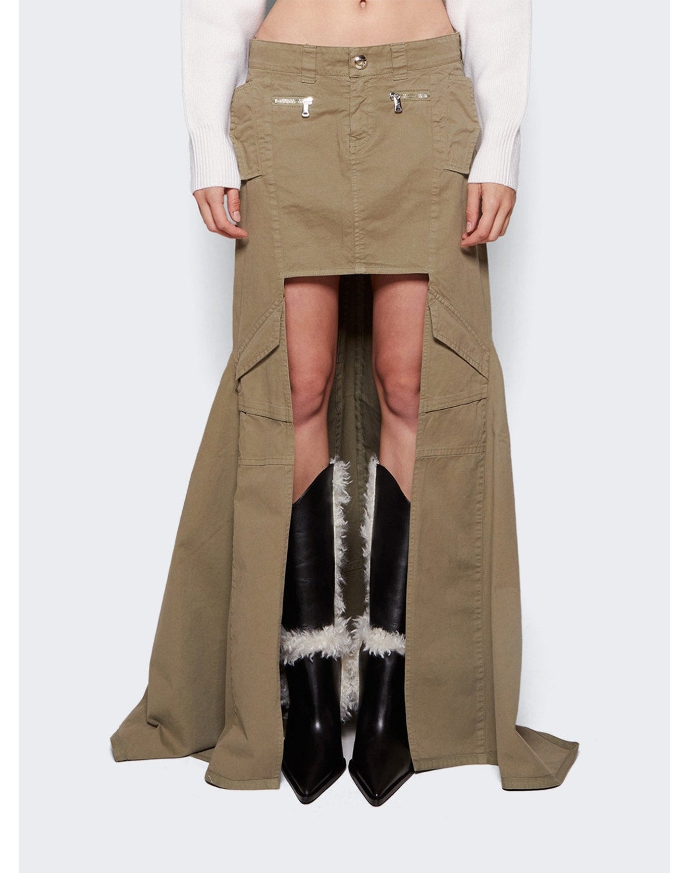 Coperni | Women | Paneled Skirt | Khaki