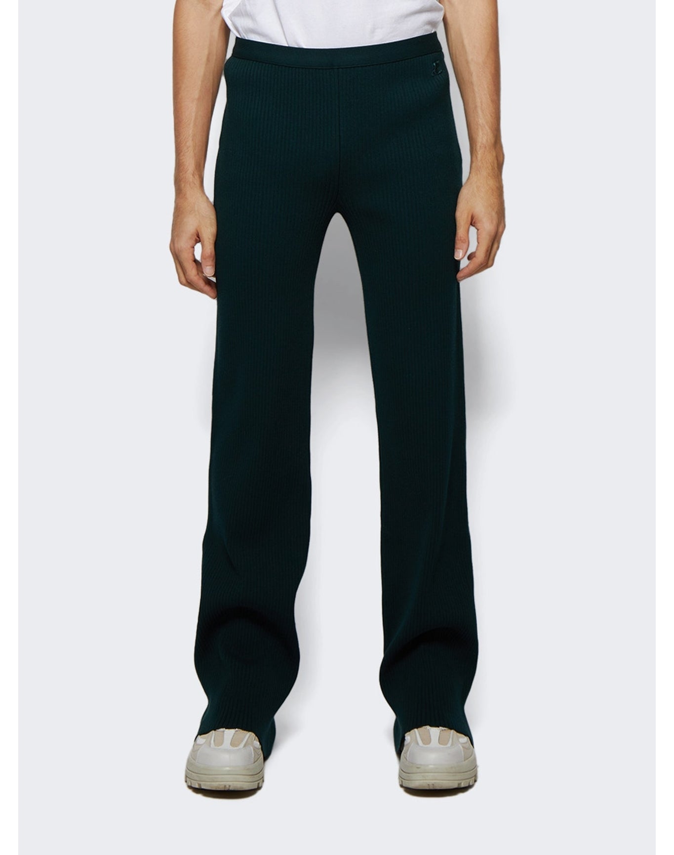 Courrèges | Men | Rib Knit Pants | Green