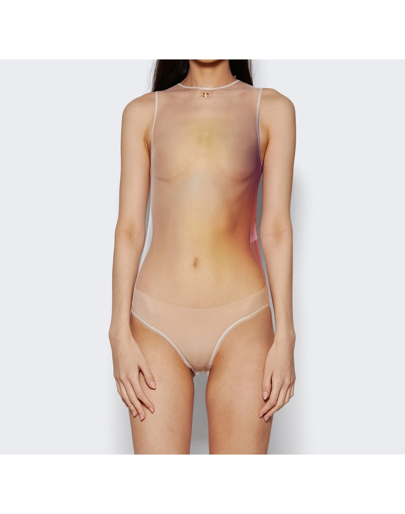 Courrèges | Women | Aura Tulle Bodyuit | Carmel