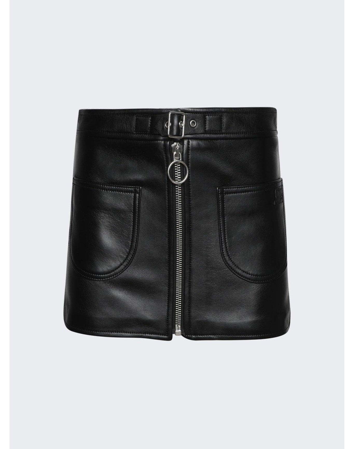 Courrèges | Women | Buckle Zipped Mini Skirt | Black