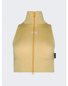 Courrèges | Women | Cropped Interlock Tracksuit Vest | Pollen