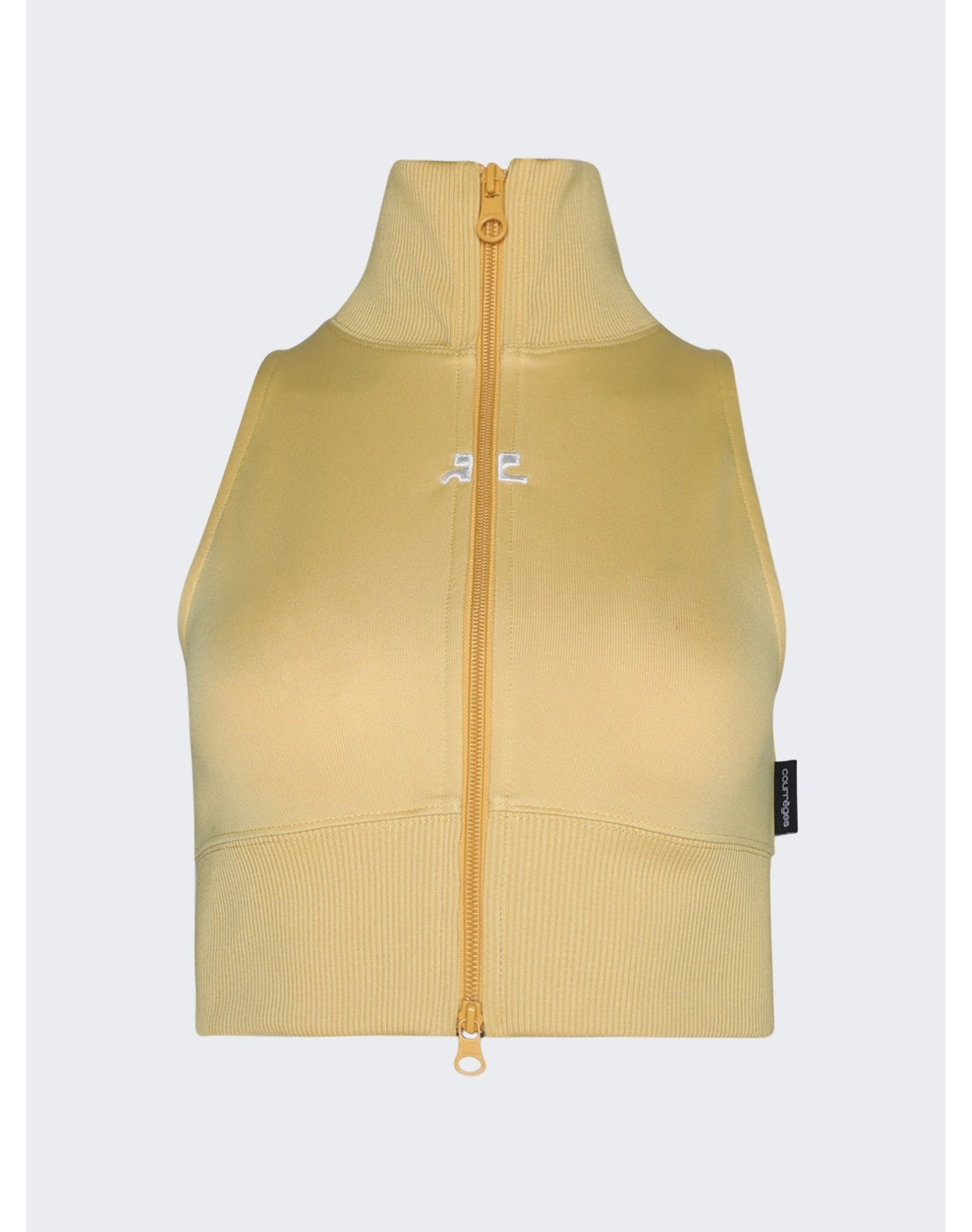Courrèges | Women | Cropped Interlock Tracksuit Vest | Pollen