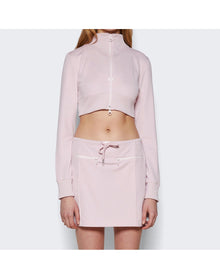 Courrèges | Women | Cropped Tracksuit Jacket | Powder Pink