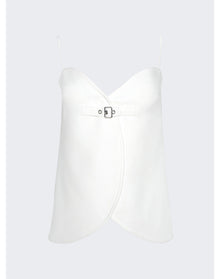 Courrèges | Women | Ellipse Twill Top | White