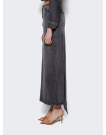 Courrèges | Women | Heritage Long Skirt | Stonewashed Grey