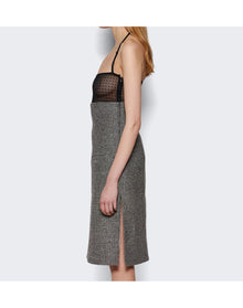 Courrèges | Women | Lingerie Bigout Caviar Long Dress | Black x White