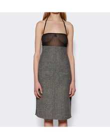 Courrèges | Women | Lingerie Bigout Caviar Long Dress | Black x White